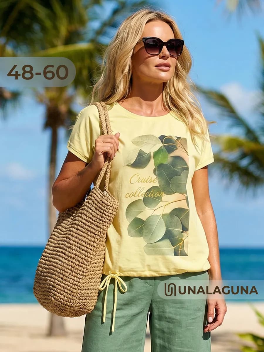 Футболка с принтом больших размеров