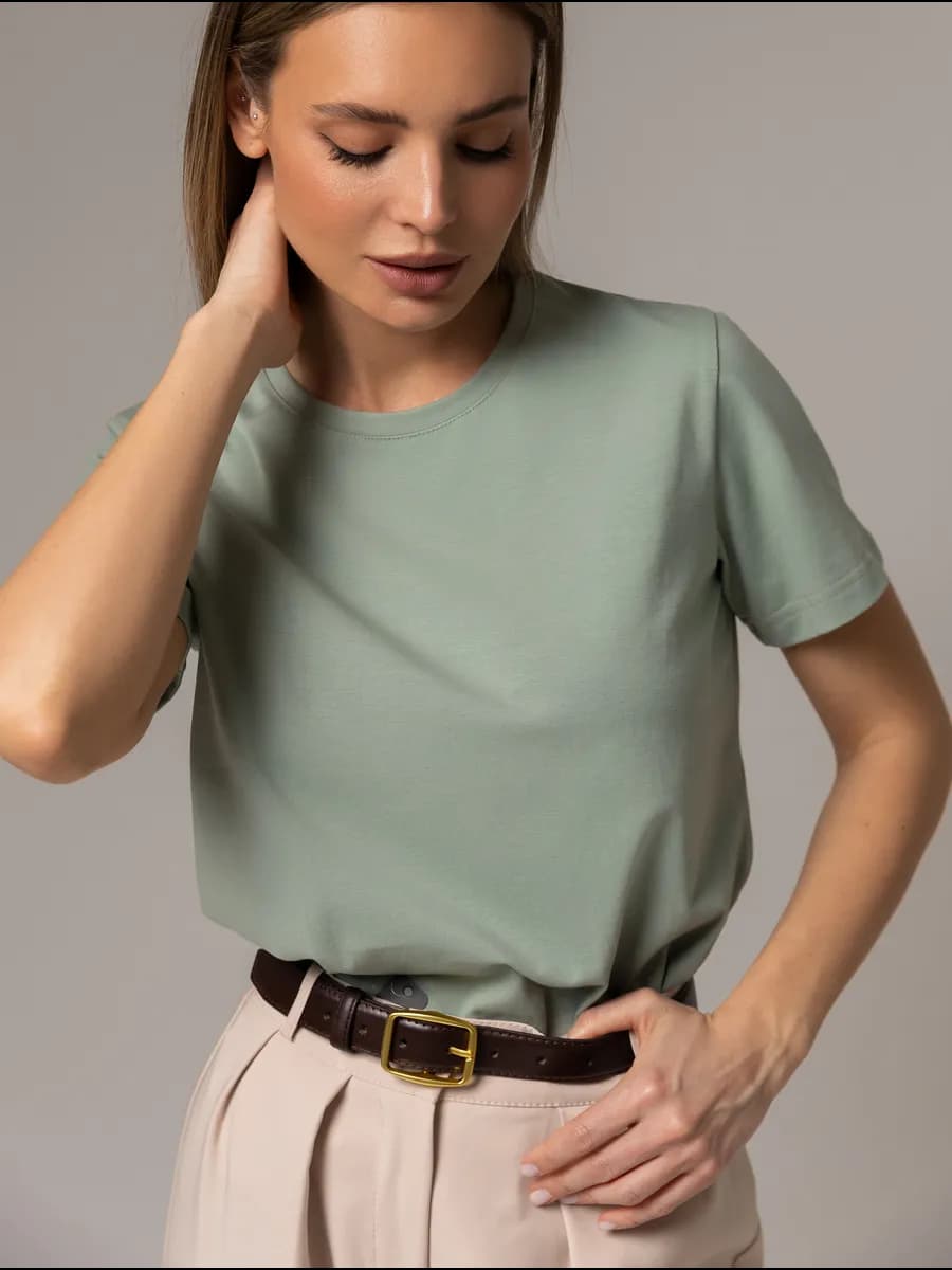 Футболка базовая однотонная