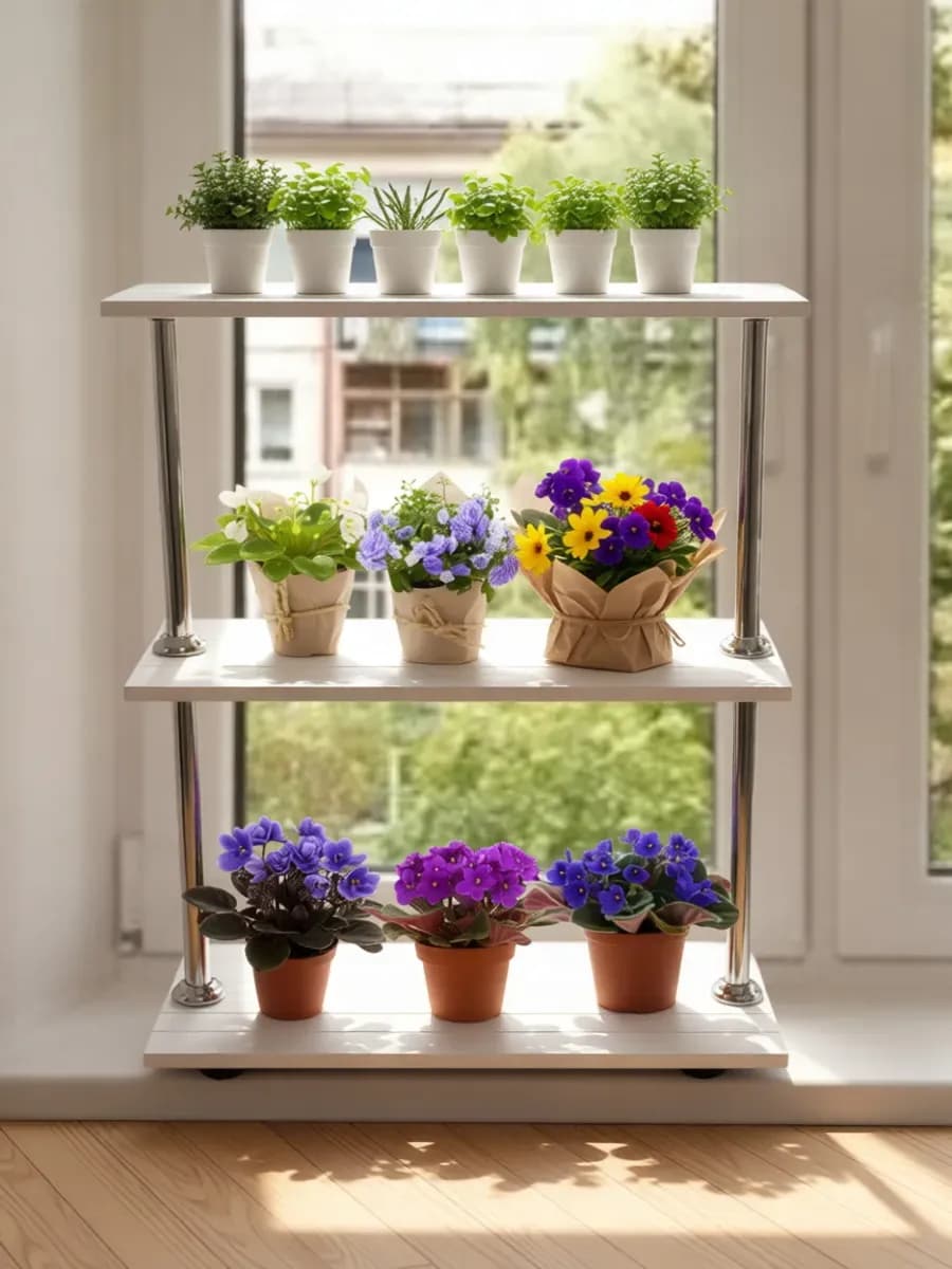 Подставка для цветов на подоконник, напольная