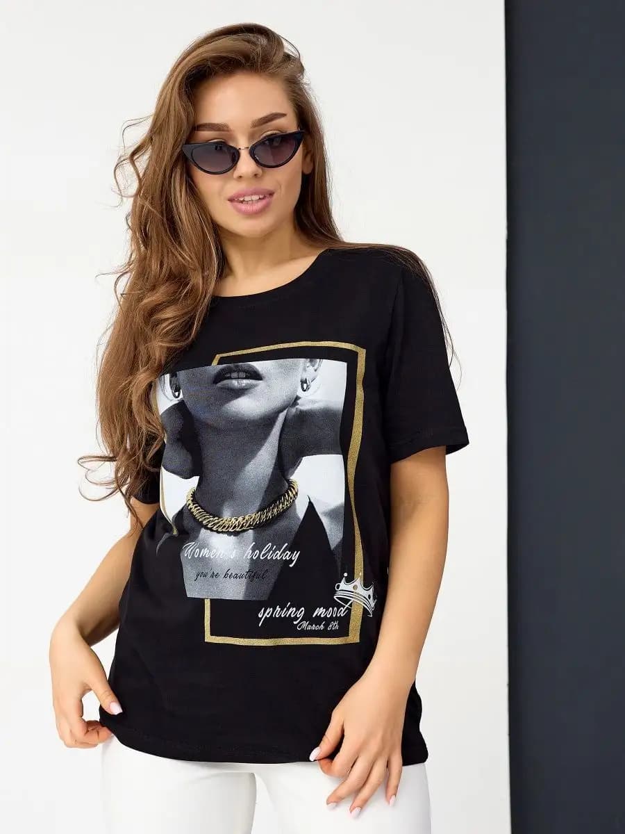 Футболка с принтом