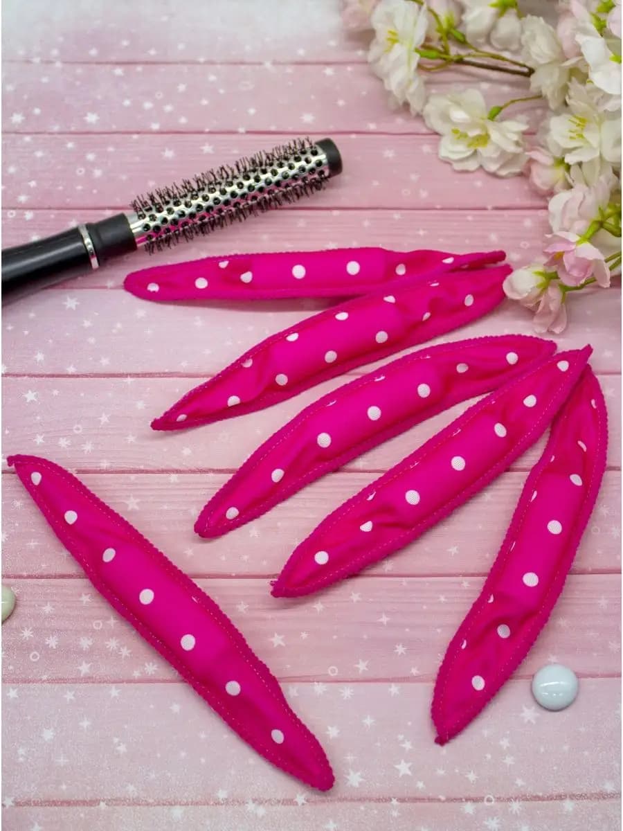 Бигуди текстильные 2 см. набор из 6 шт