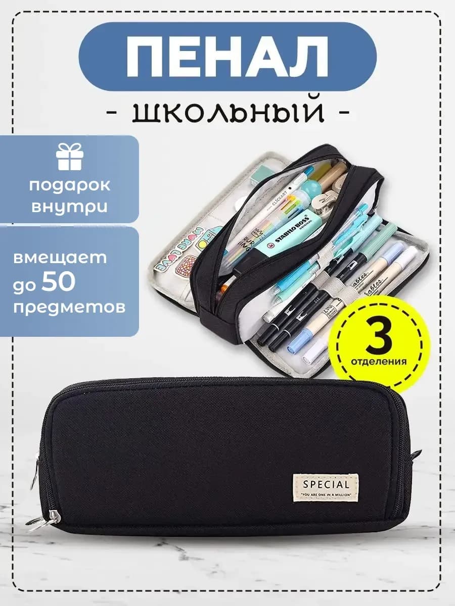 Пенал школьный большой