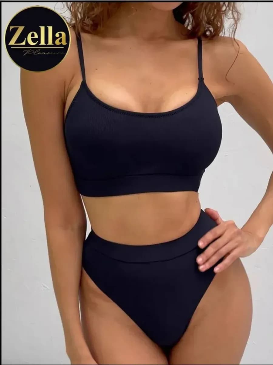 Купальник раздельный с высокой посадкой спорт