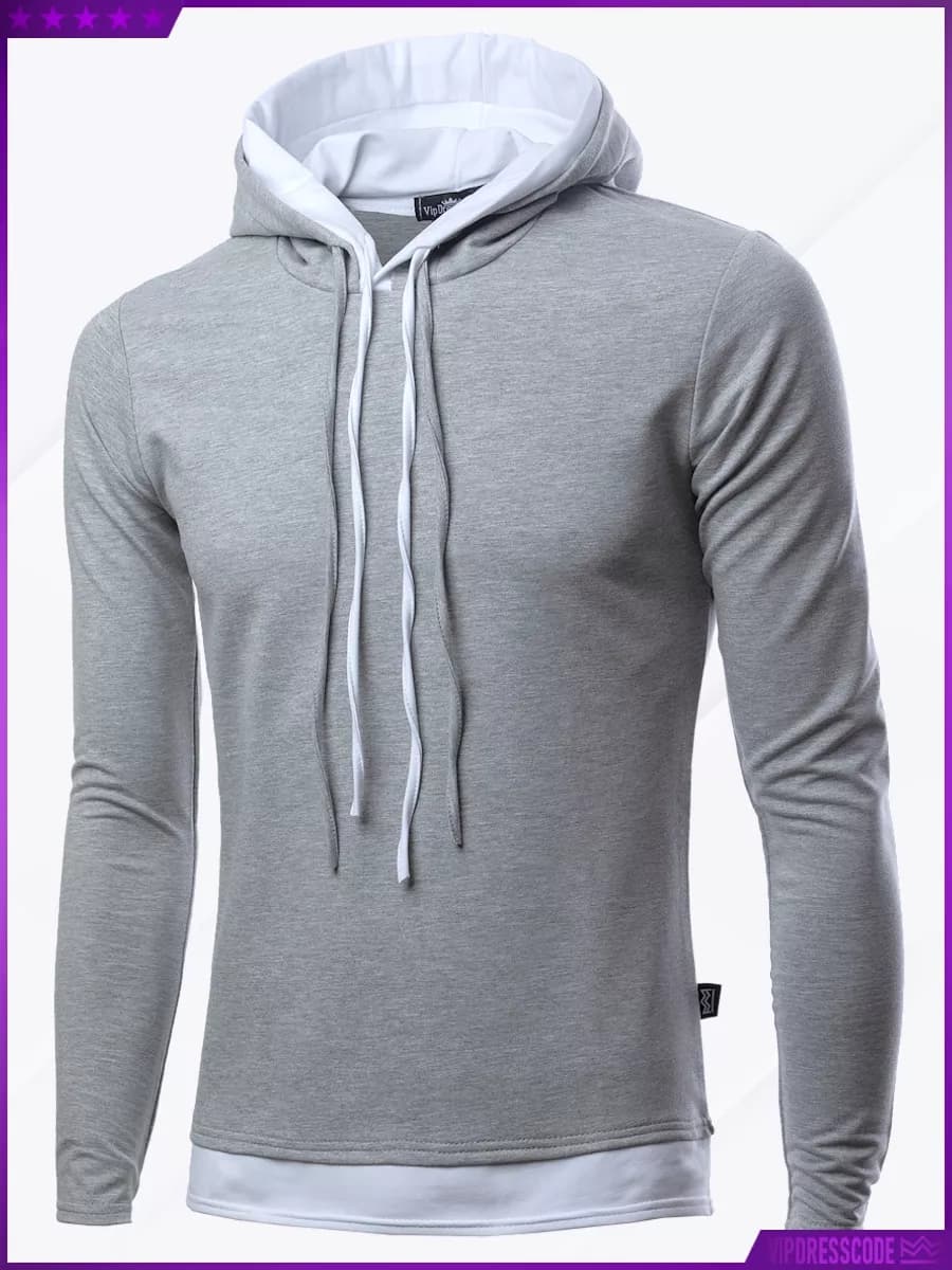 Толстовка футболка тонкая оверсайз с капюшоном