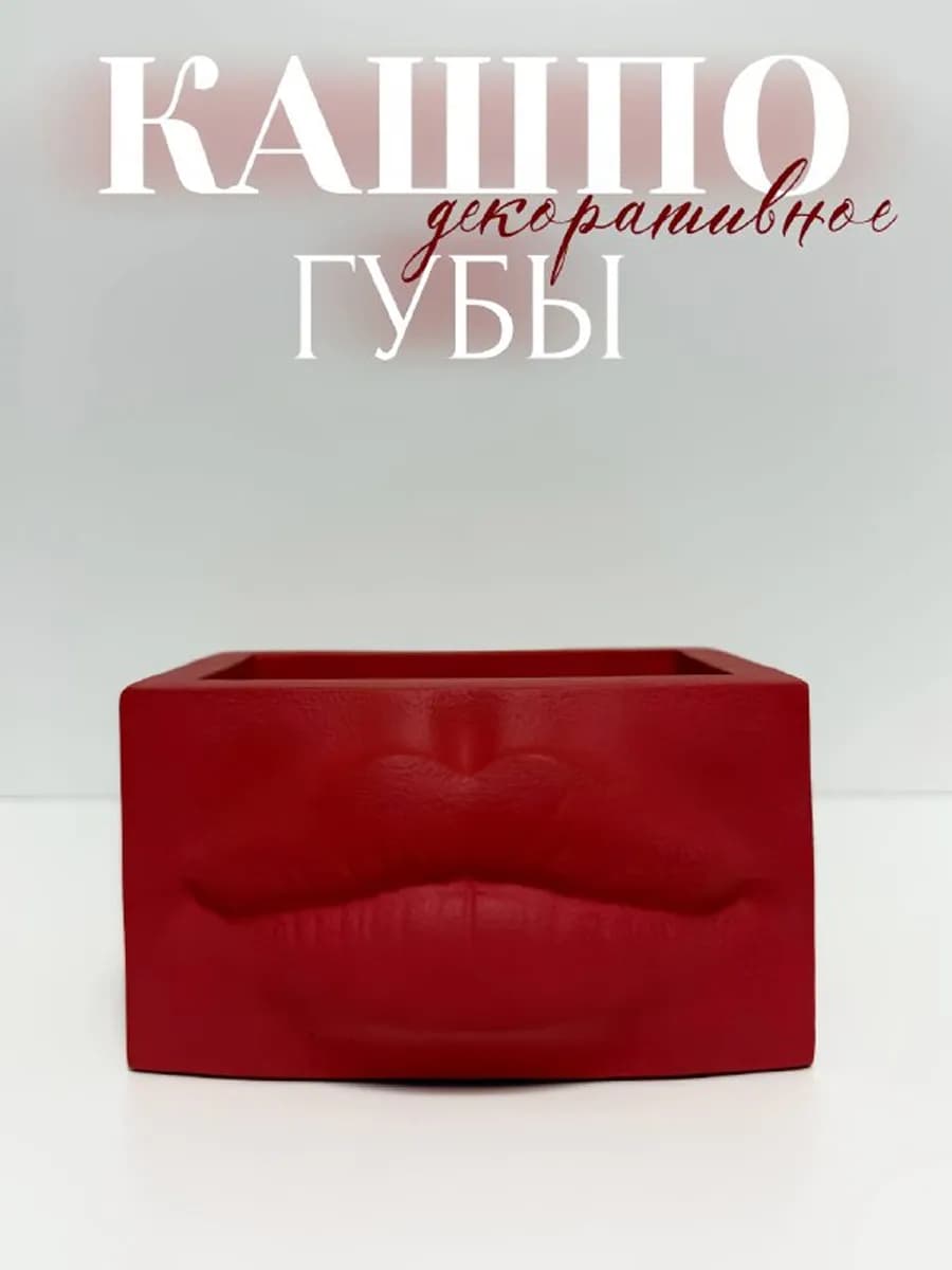 кашпо губы, органайзер и декор - ваза