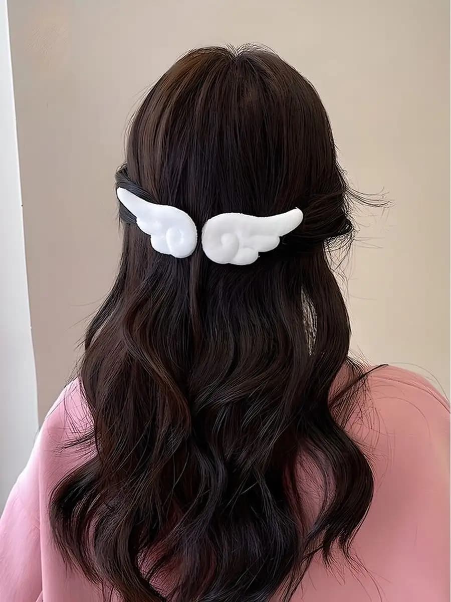 Заколки y2k для девочек набор украшений аниме крылья ангела