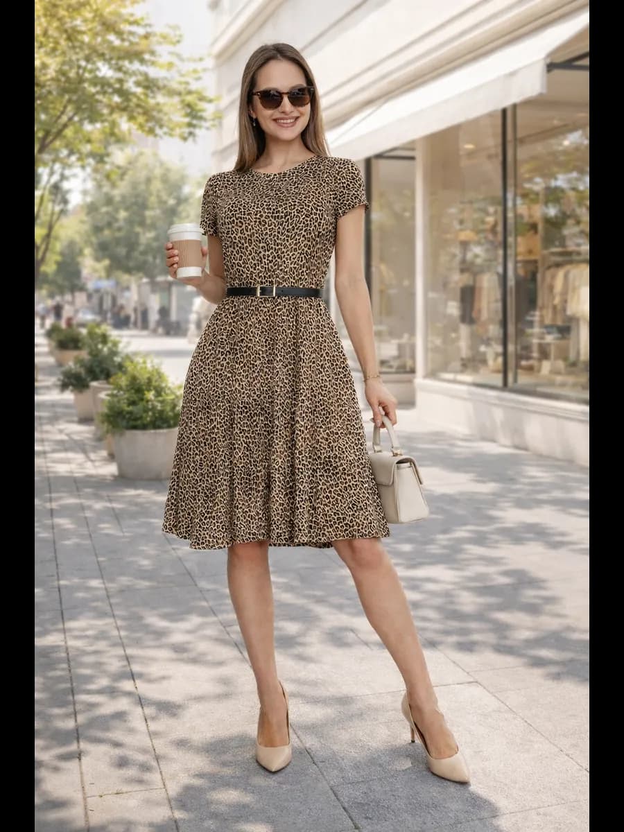 Платье трикотажное больших размеров