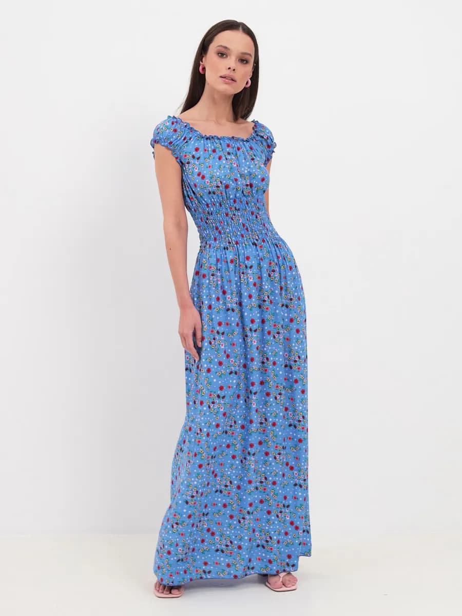 Платье сарафан летнее длинное в пол пляжное больших размеров