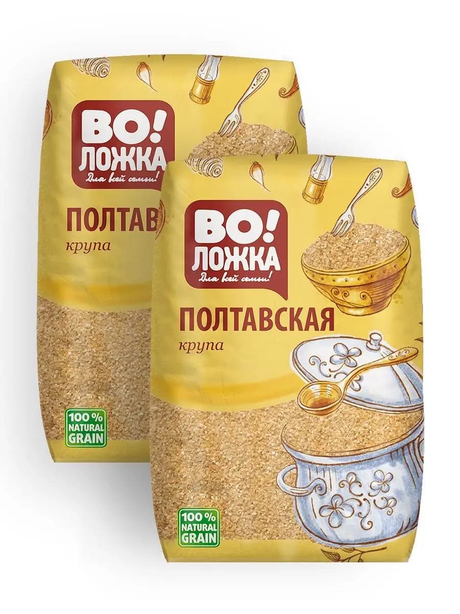 Крупа пшеничная Полтавская 2шт по 700г