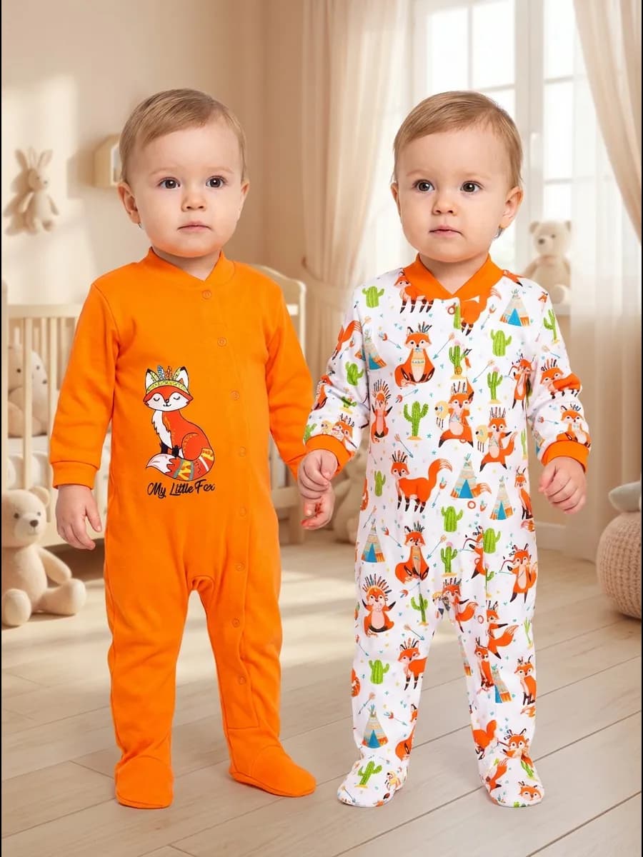 Слип для новорожденных 2 шт. 56-80 размеры