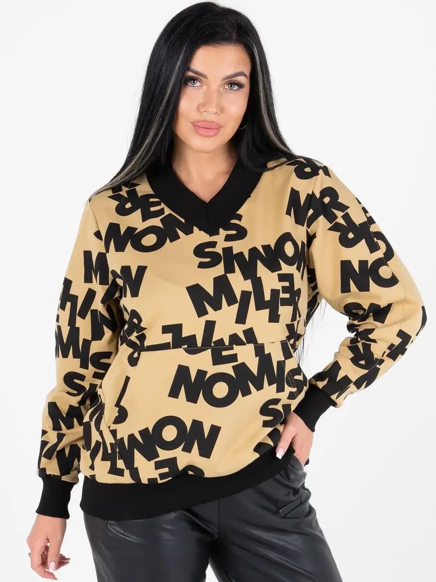 Свитшот женский толстовка для офиса