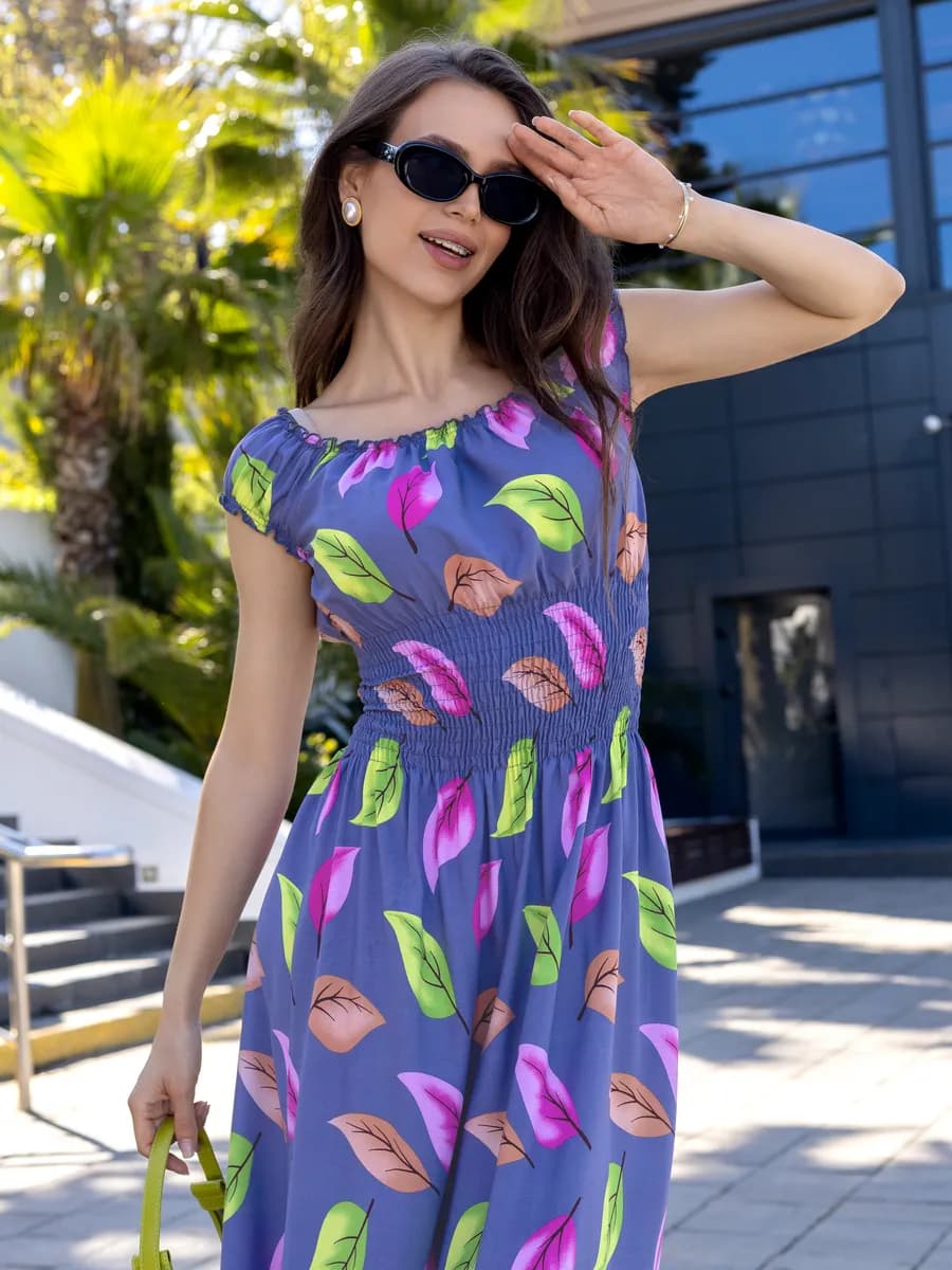 Платье сарафан летнее длинное в пол пляжное больших размеров