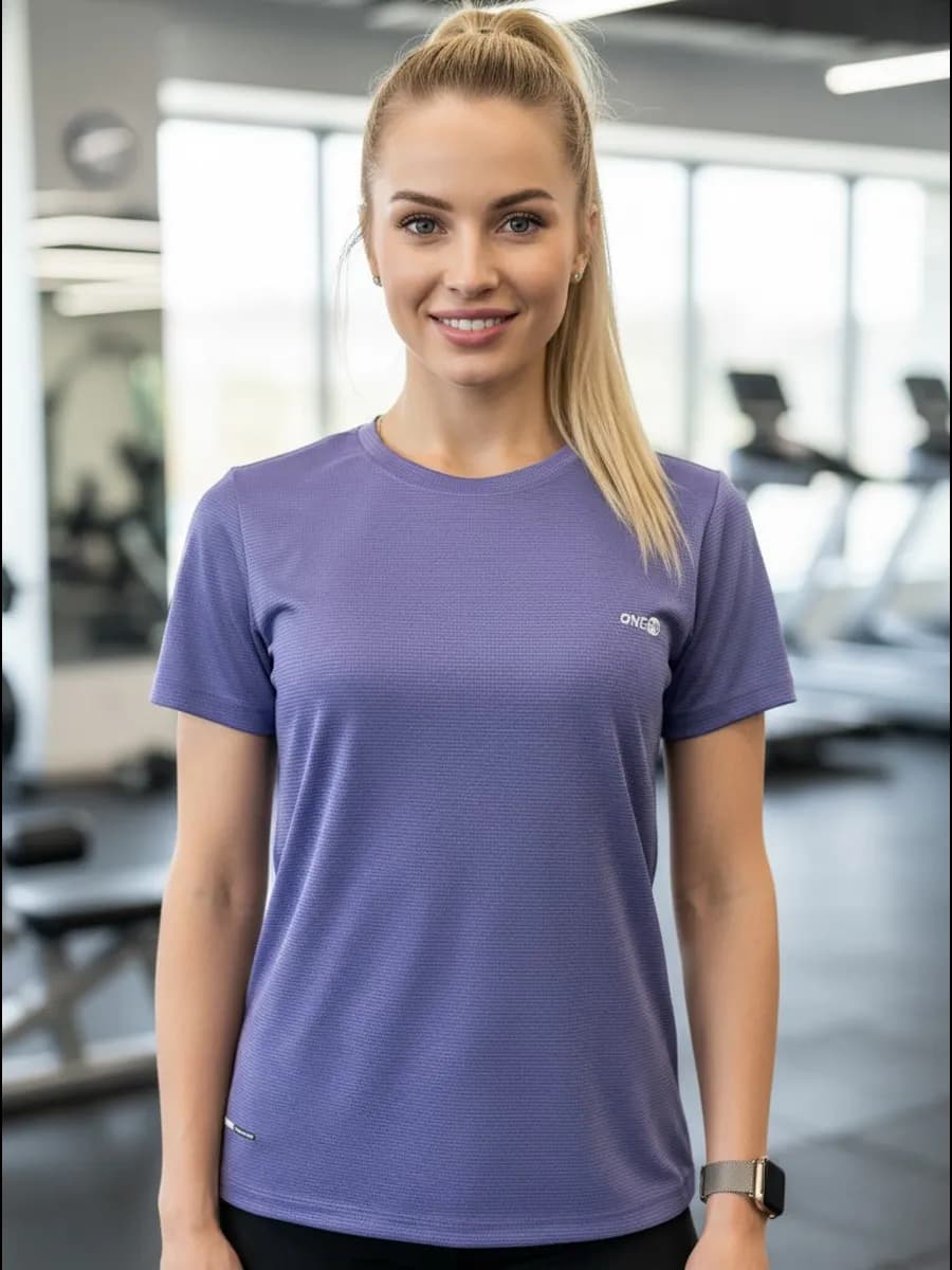 Футболка спортивная для фитнеса приталенная