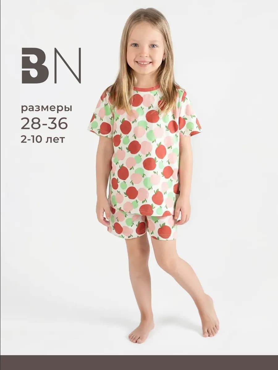 Пижама для девочки с шортами