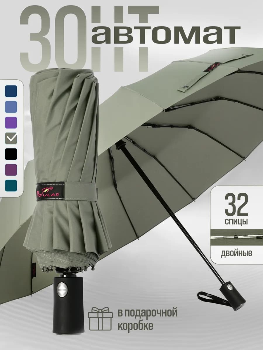 Зонт автомат антиветер складной