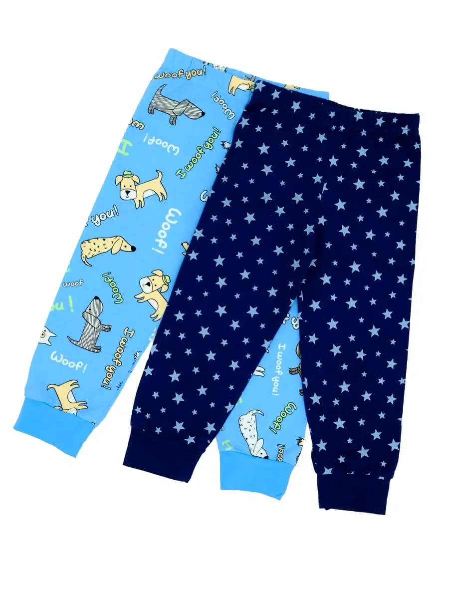 Брюки пижамные домашние хлопковые для мальчиков и девочек