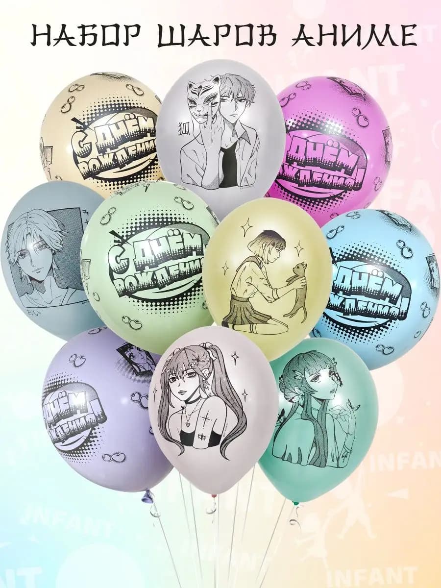 Набор воздушных шаров Аниме