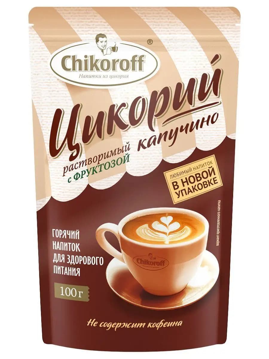 Капучино с Цикорием на Фруктозе (дой пак) 100гр