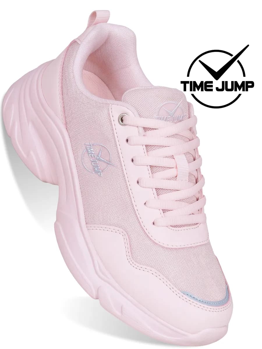 Кроссовки женские розовые дышащие