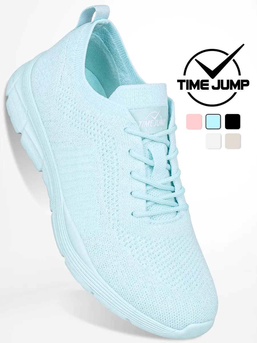 Кроссовки женские мятные текстильные для фитнеса