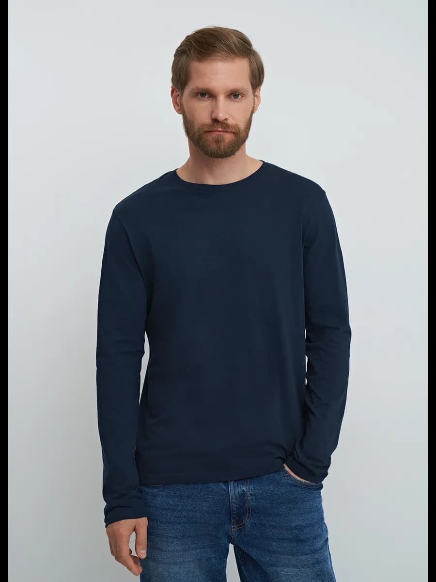 Базовый лонгслив хлопковый