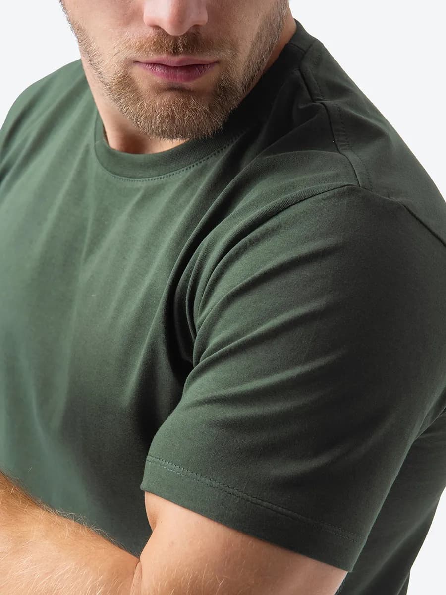 Футболка базовая однотонная хлопок