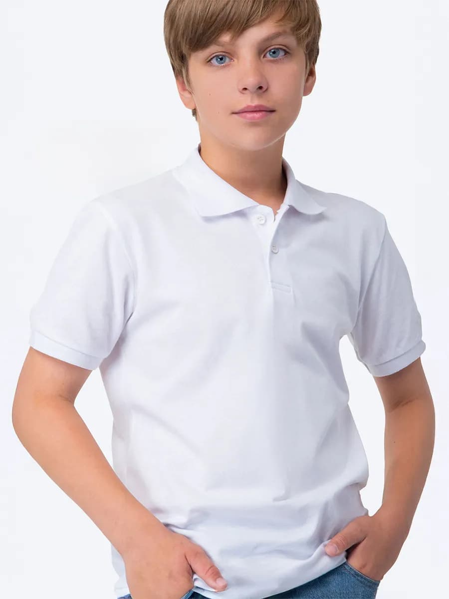 Футболка поло с коротким рукавом школьная рубашка
