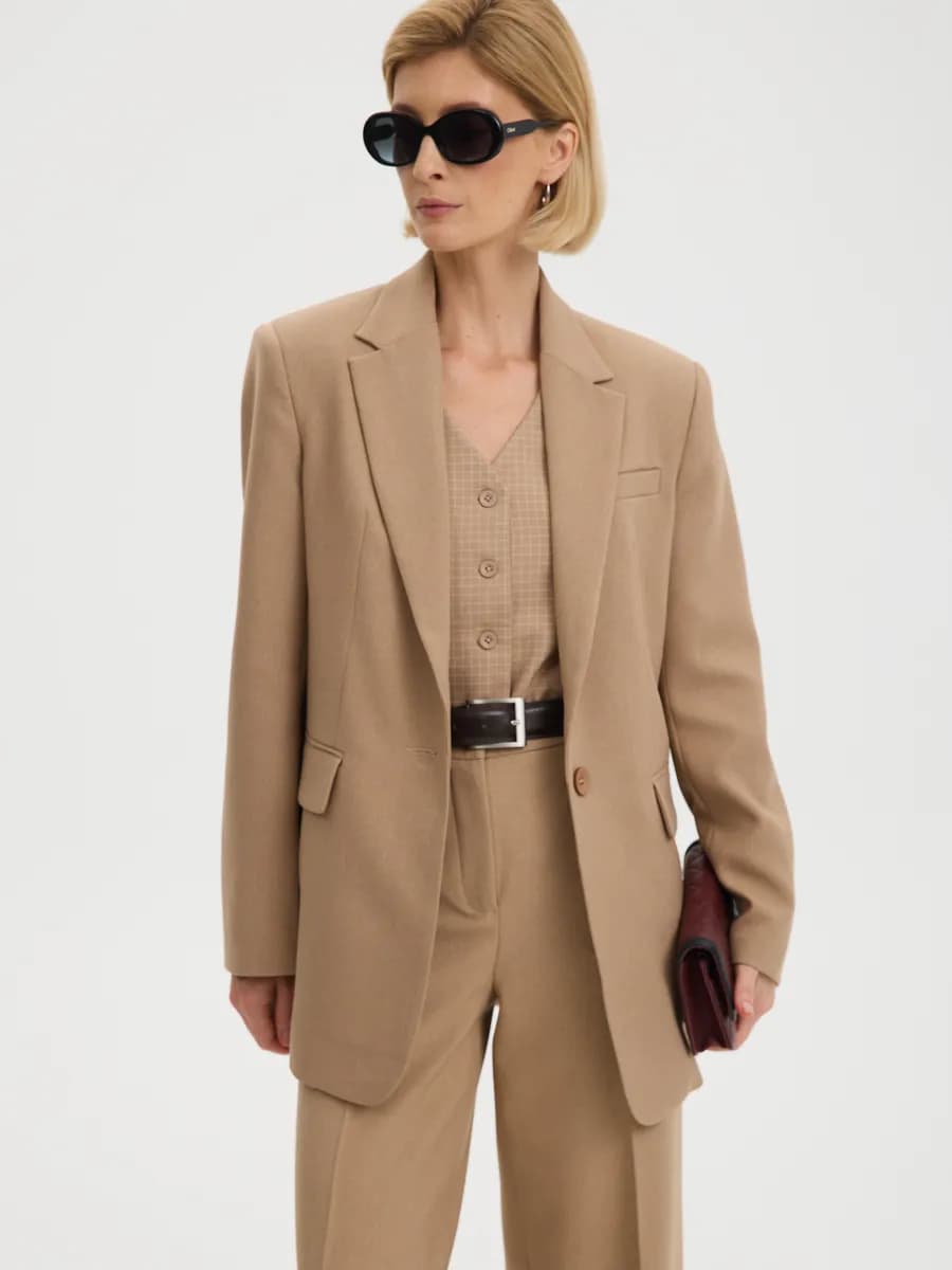 Пиджак жакет оверсайз классический прямой