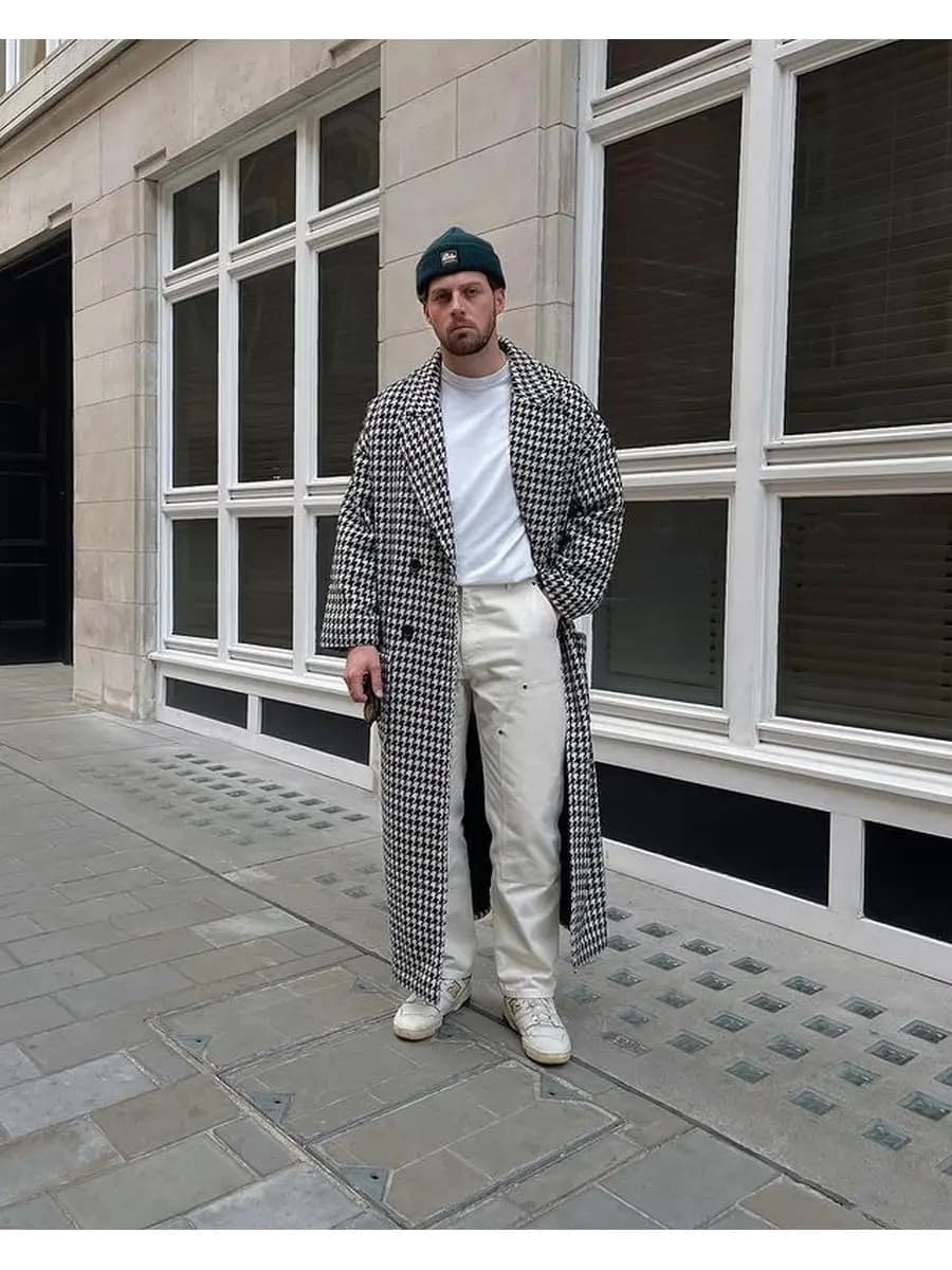 Пальто длинное оверсайз осеннее