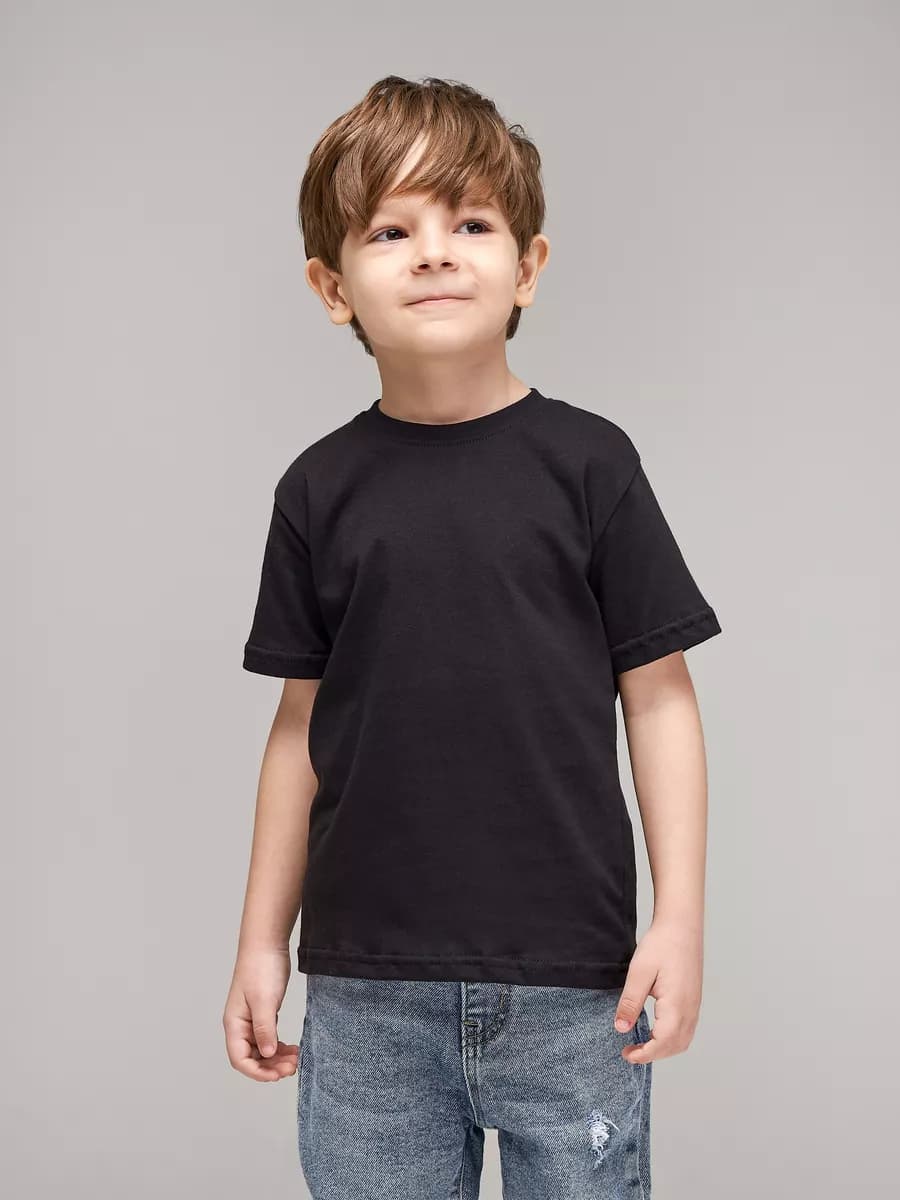 Футболка детская хлопковая школьная базовая