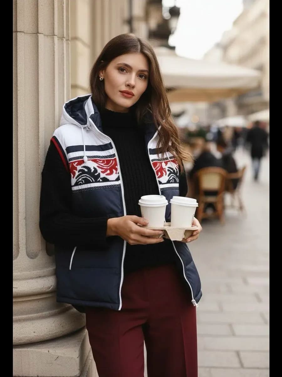 Жилетка утепленная женская осень-зима