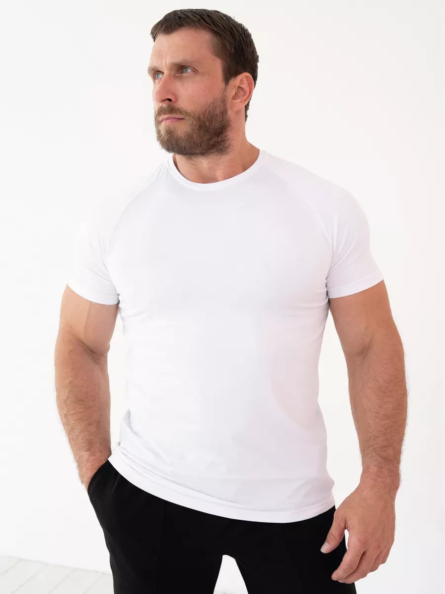 Футболка микрофибра с peach-эффектом спортивная