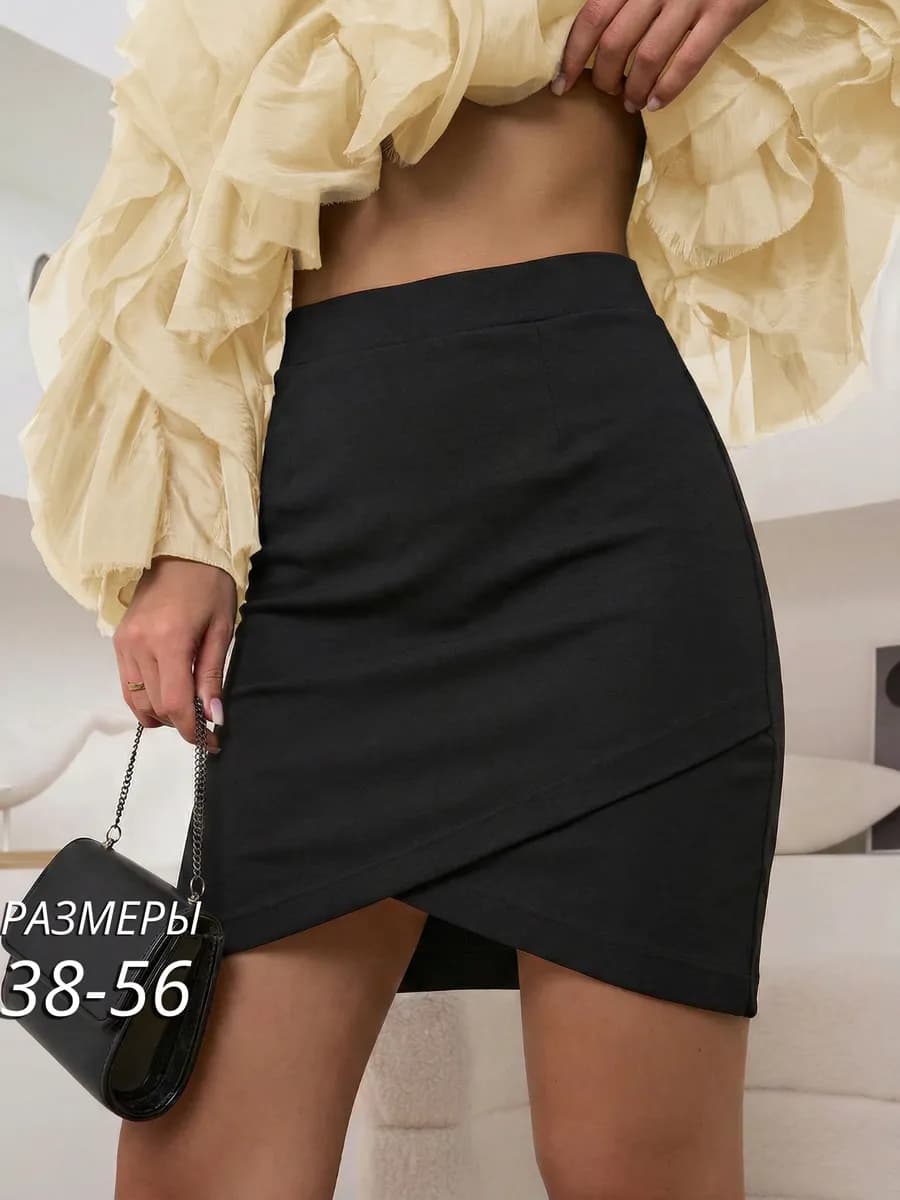 Юбка офисная мини