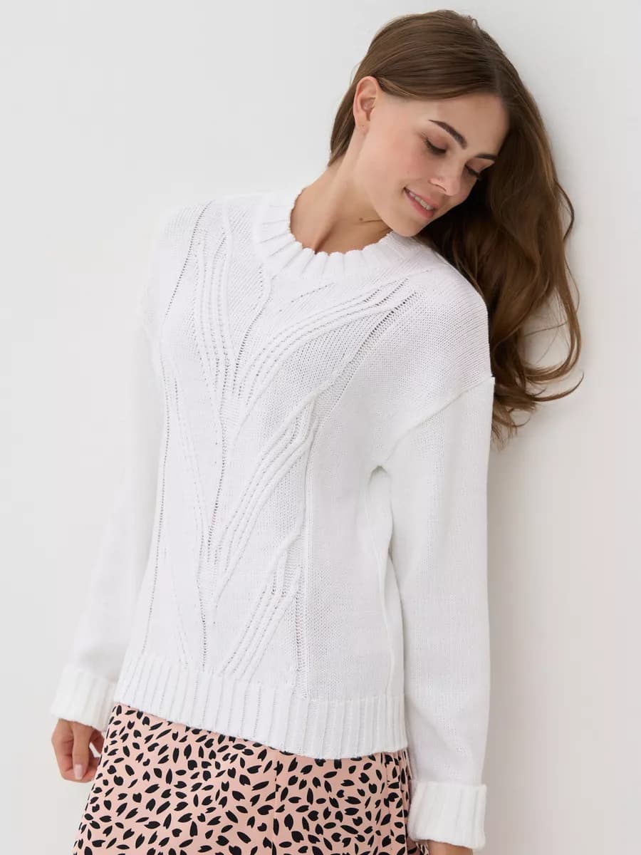 Джемпер базовый с длинным рукавом