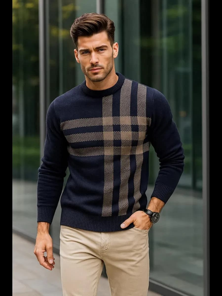 Свитер вязаный джемпер пуловер