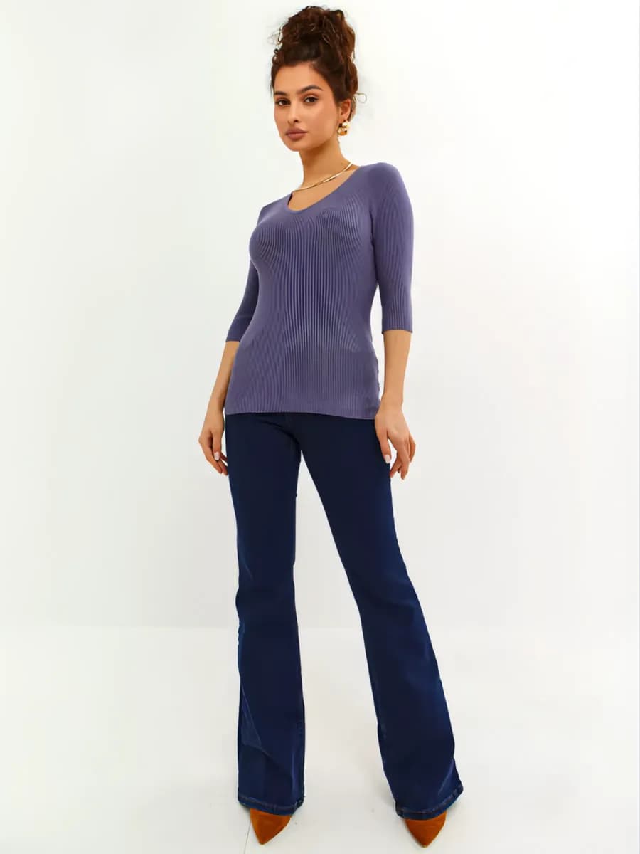 Джемпер с коротким рукавом кашемировый