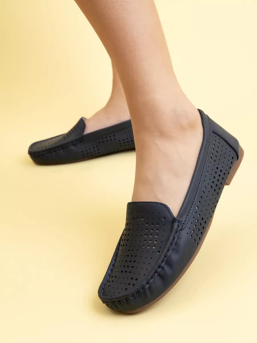 Мокасины из натуральной кожи летние