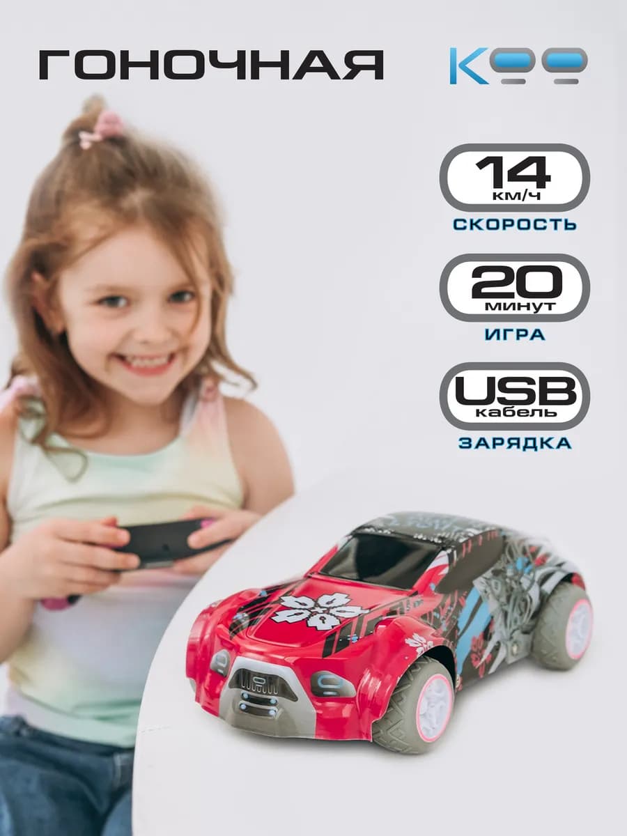 Машинка на пульте управления для девочки КИТА КУ
