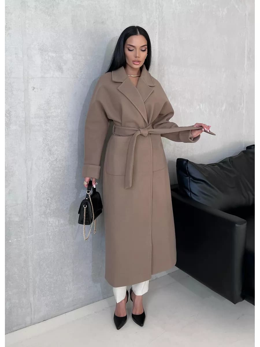 Пальто демисезонное на запах