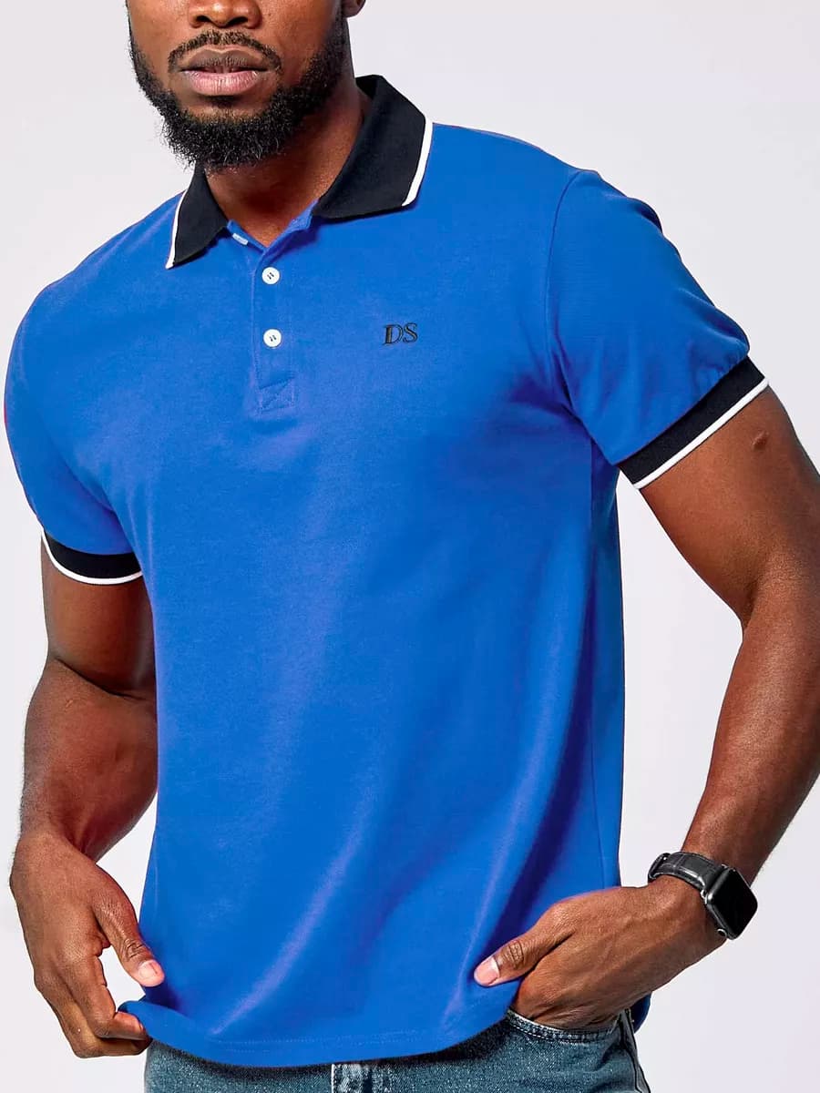 Футболка поло мужское с коротким рукавом хлопок