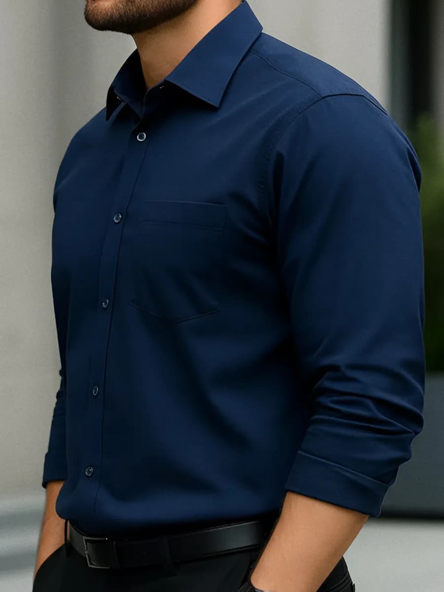 Рубашка с длинным рукавом классическая