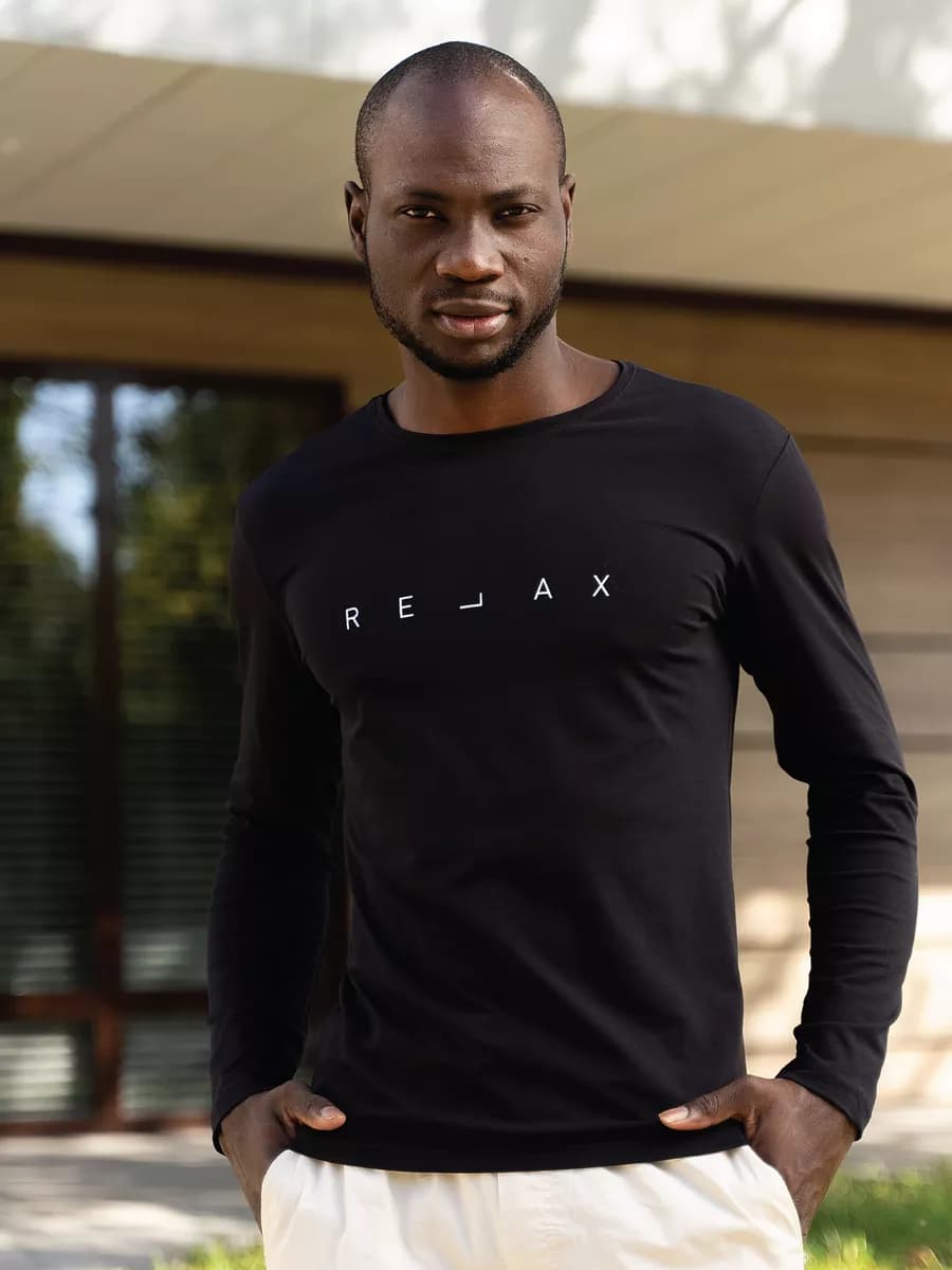 Лонгслив футболка с длинным рукавом хлопок