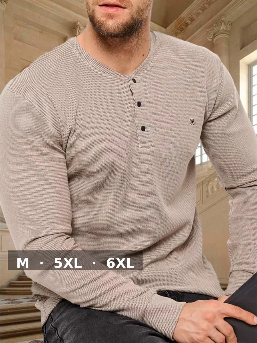 Лонгслив тонкий классический хлопок Турция