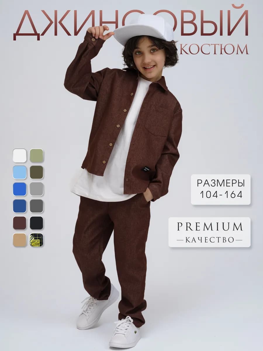 Костюм джинсовый школьный