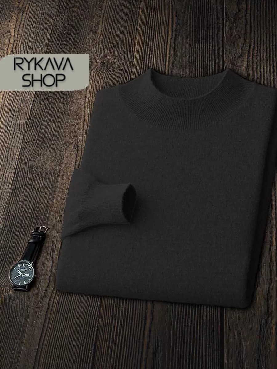 Джемпер классический однотонный базовый свитер