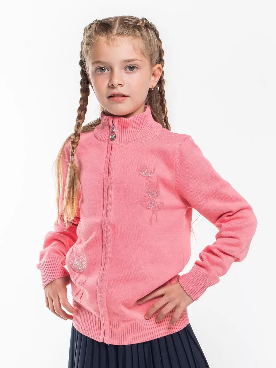 Вязаная кофта на молнии