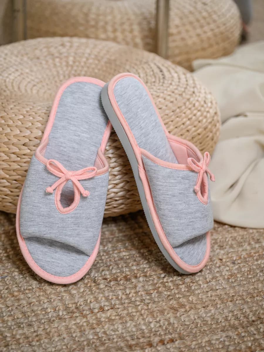 Тапочки текстильные с хлопком