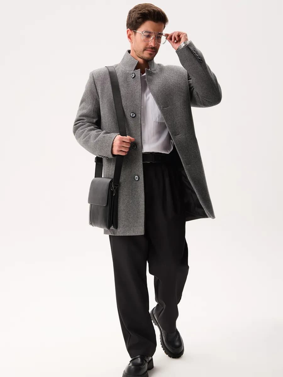 Пальто классическое зимнее утепленное