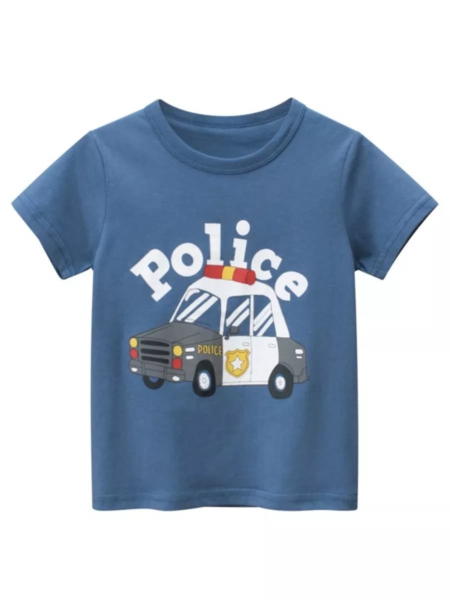 Футболка хлопковая с полицейской машиной