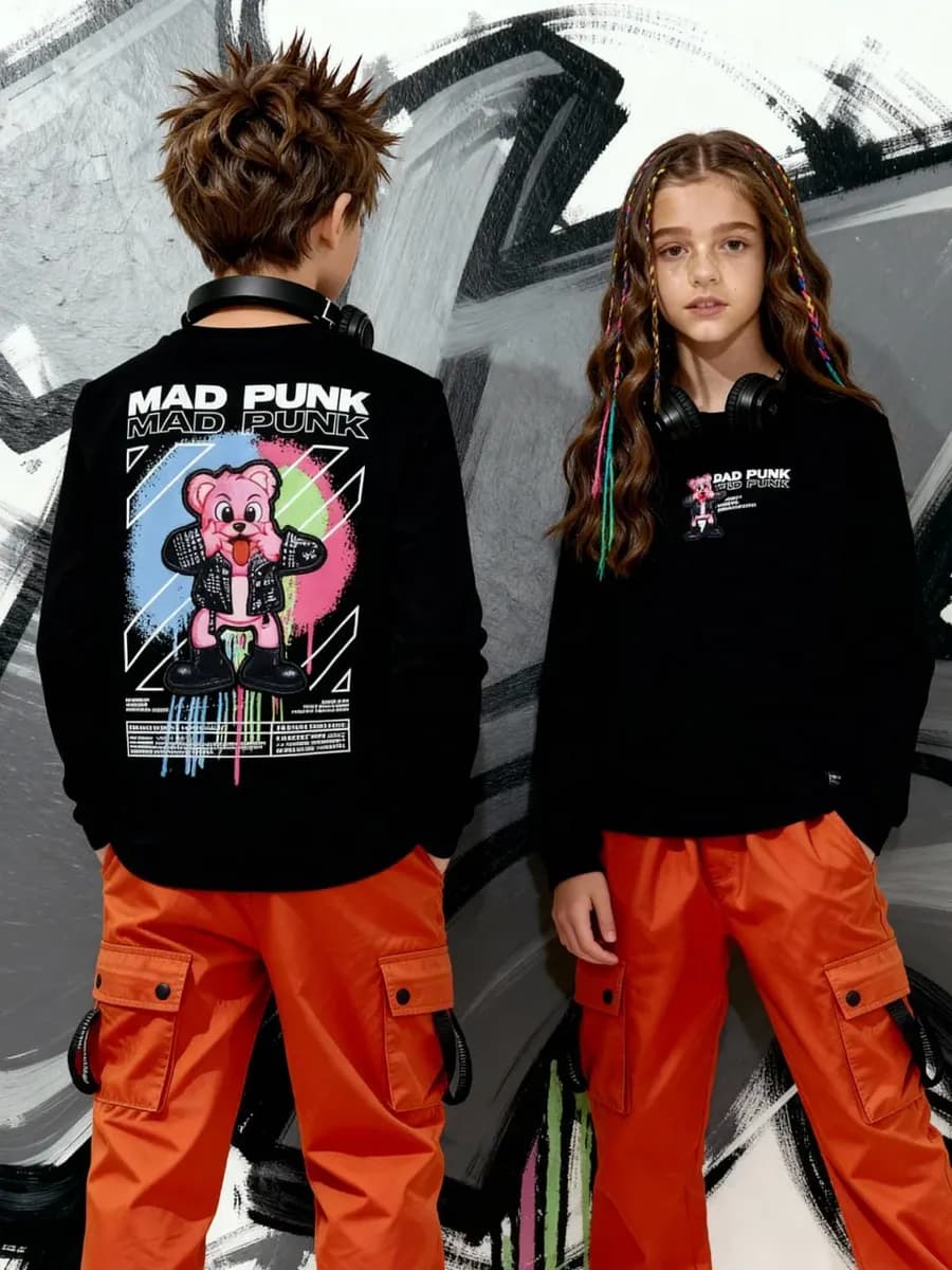 Лонгслив повседневный с принтом y2k